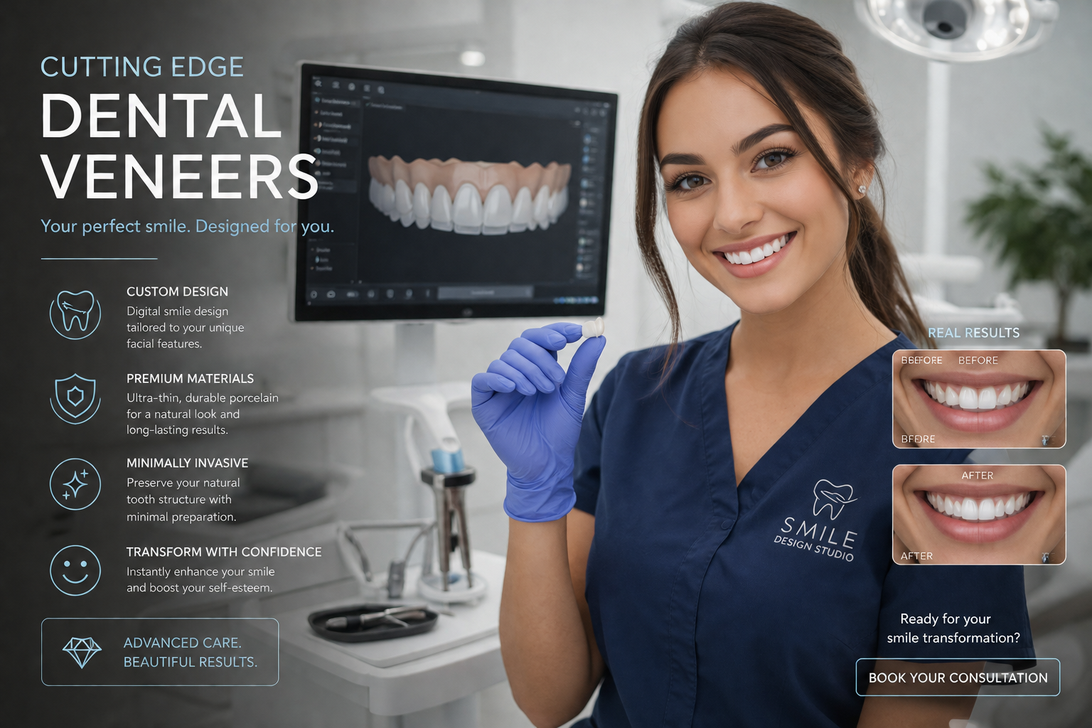 dental veneers sunbury dentist clinic